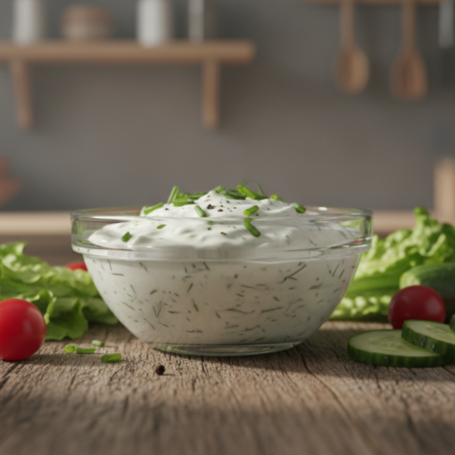 Salatdressing saure Sahne