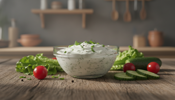 Salatdressing saure Sahne