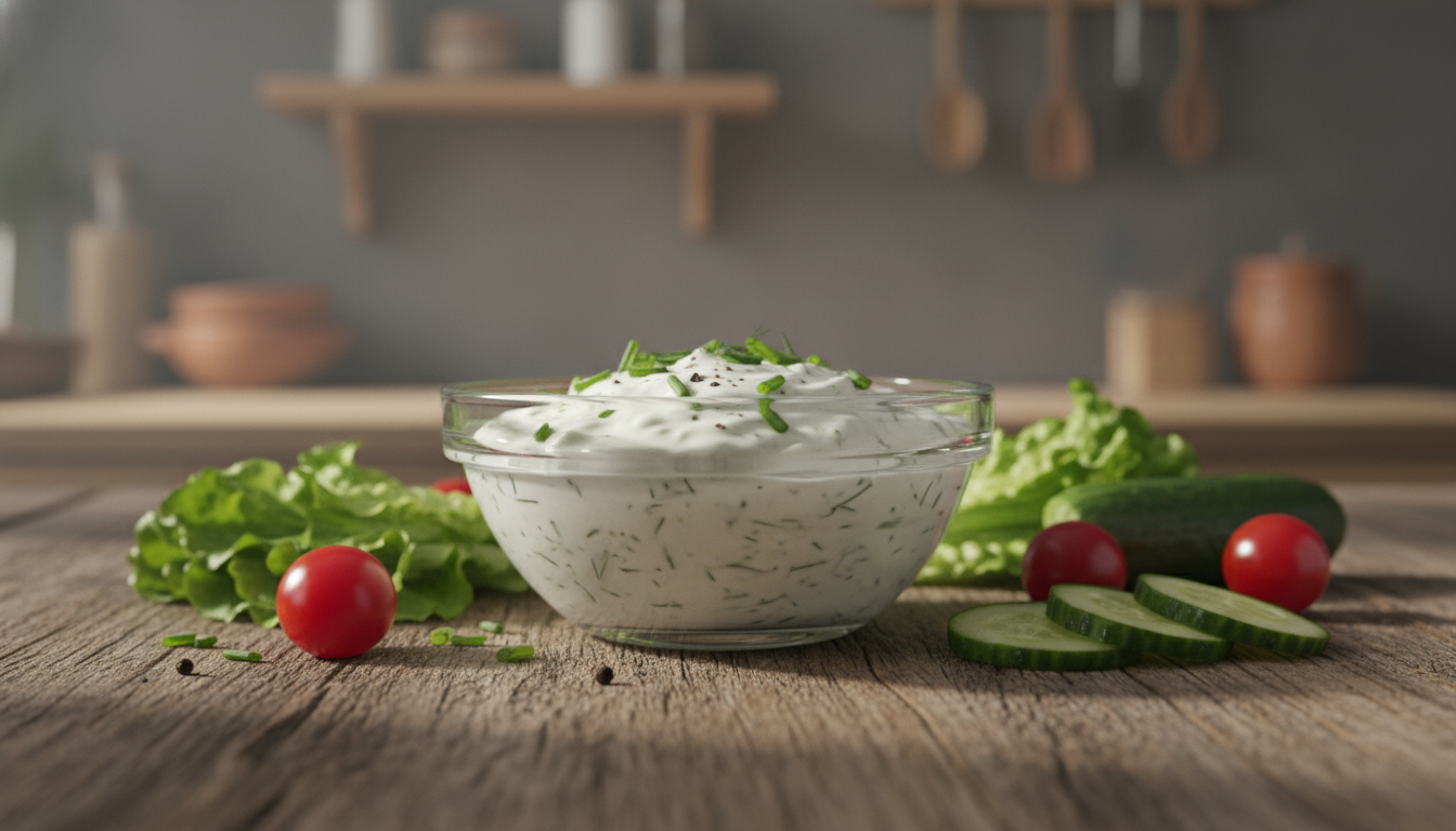 Salatdressing saure Sahne