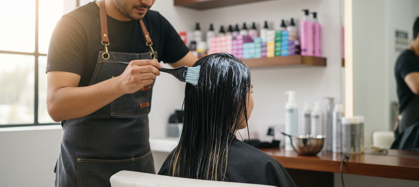Schwarz gefärbte Haare entfärben