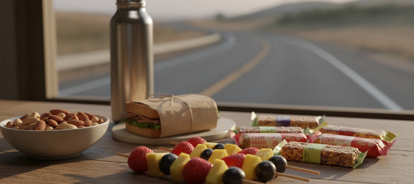 Snacks lange Autofahrt