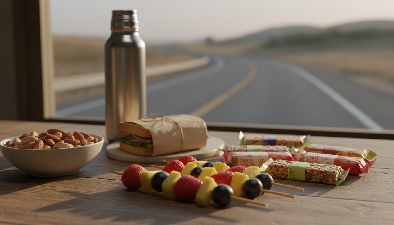 Snacks lange Autofahrt