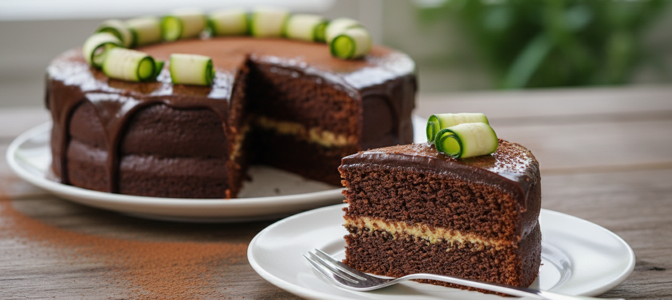 Veganer Zucchini Schoko Kuchen
