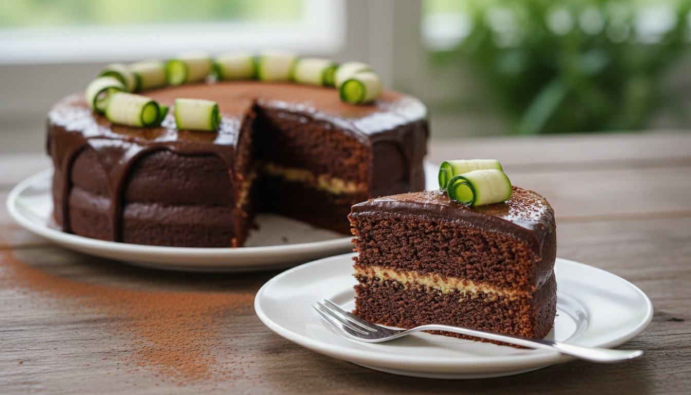 Veganer Zucchini Schoko Kuchen