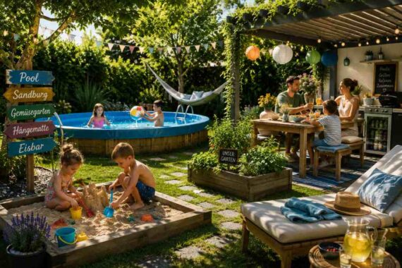 Garten zum Urlaubsort