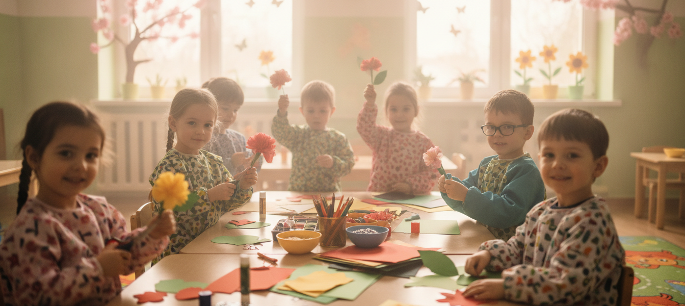 Basteln Frühling Kindergarten