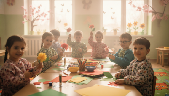 Basteln Frühling Kindergarten