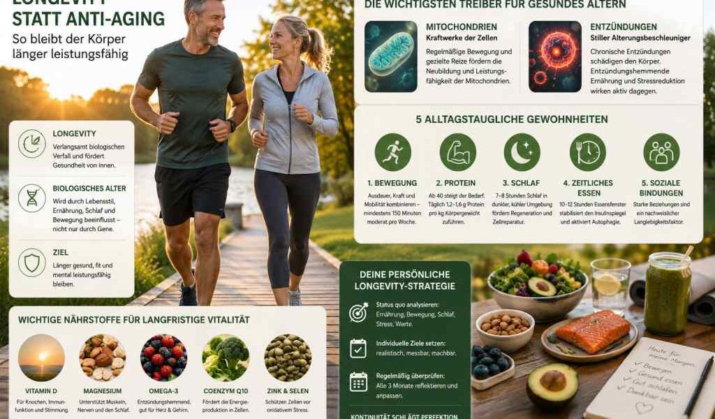 Longevity statt Anti-Aging
