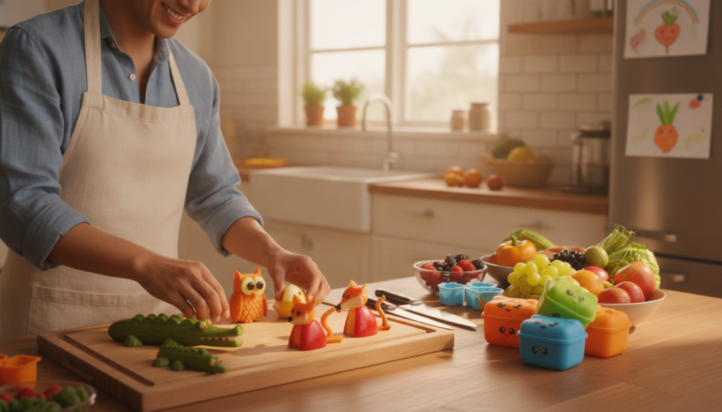 Gesundheit und Sicherheit beim Zubereiten von Snacks für Kinder