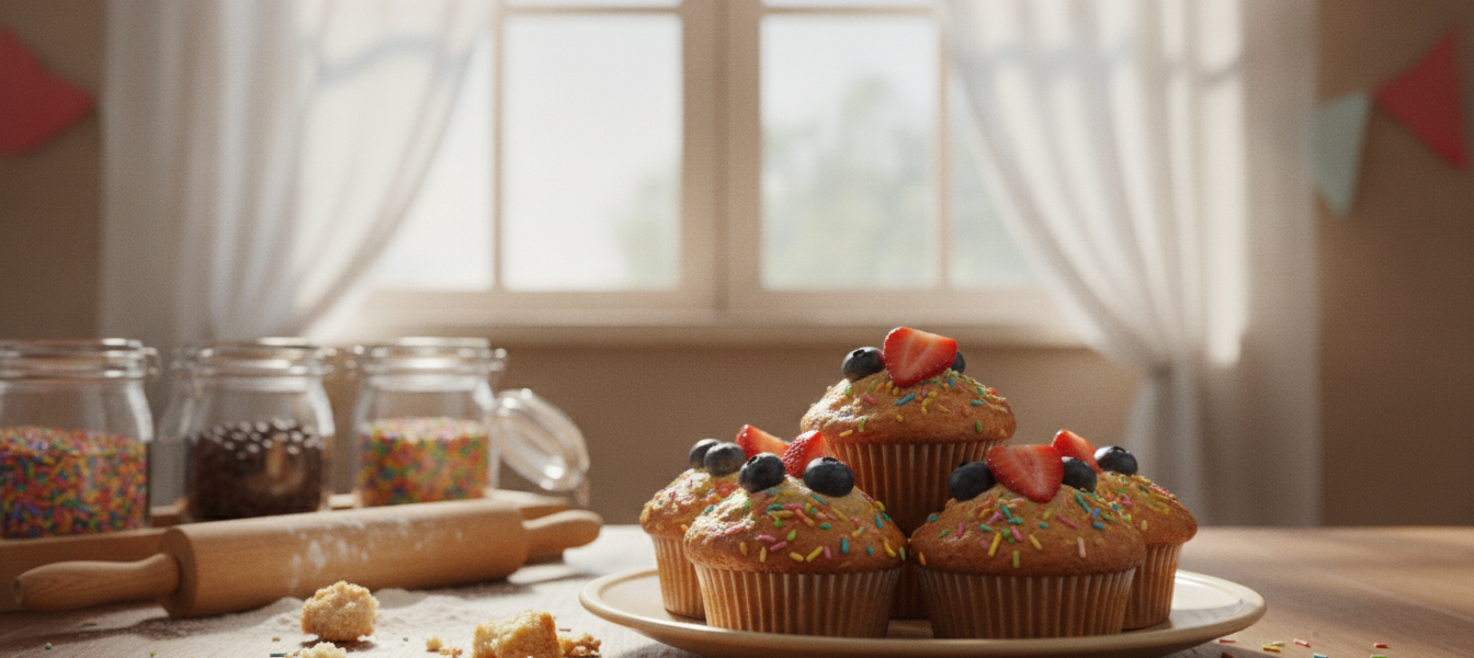 Saftige Muffins für Kinder