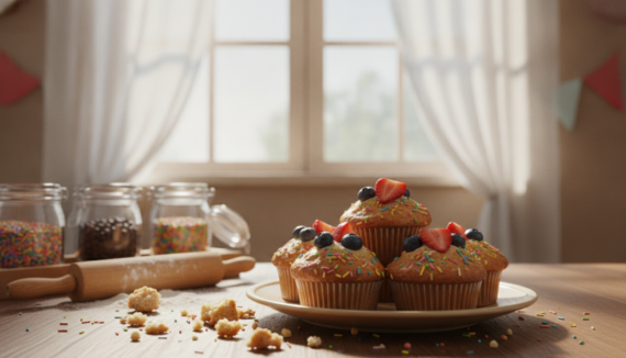 Saftige Muffins für Kinder